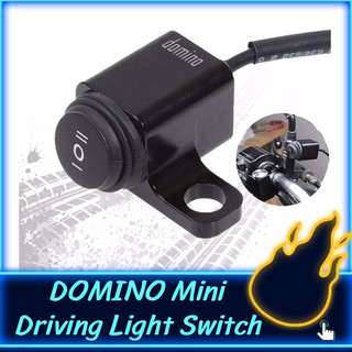 Domino Mini Driving Light Switch Mirror Mount 3 Way Hazard Fog Light ON OFF ON Switch Right/Left