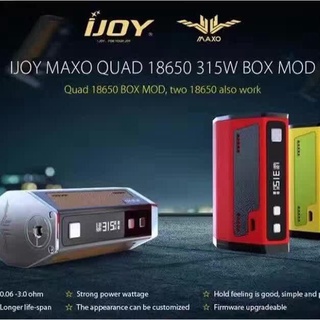 【Ready Stock】✣315W IJOY MAXO QUAD 18650 TC BOX MOD W/O Battery