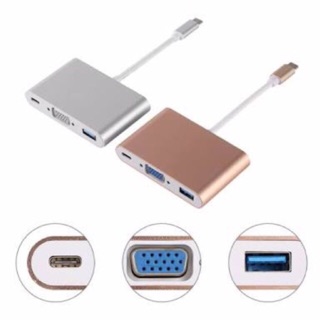 USB 3.1-C Multiport adapter type-C to USB3.0 VGA Cable (1)