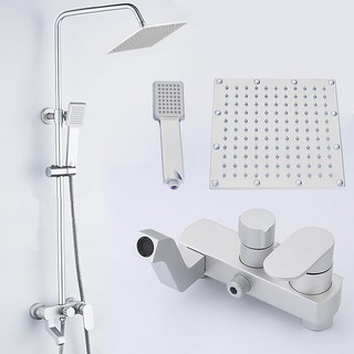 Bathroom shower set Square shower faucet Brass shower set Shower mixer set
