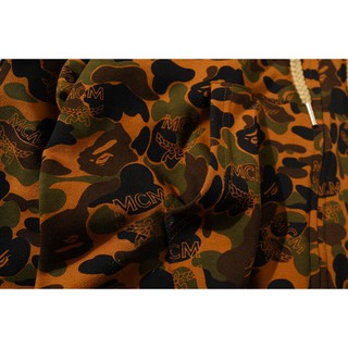 BAPE & MCM Fashion cotton joint camouflage desert sports sweater (6)