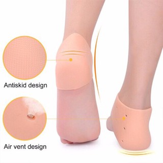 1 Pair (2pcs) Silicone Gel Heel Cushion,Anti Crack Moisturizing Foot Shoe Heel Pad Shoe Accessories Heel Protectors for Womens Shoes High Heel Protector (8)