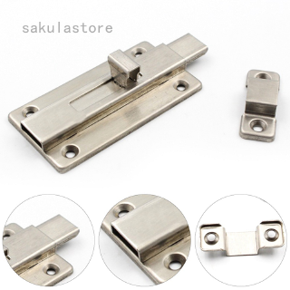 Door Shed Lock Bolt Catch Latch Slide For Bathroom Toilet Hardware Stainless Steel Double Headed Latch