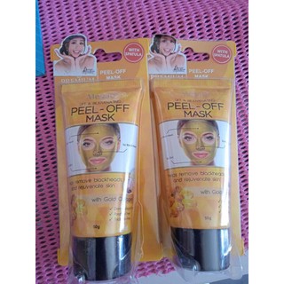 Megan peel off mask with Gold Collagen