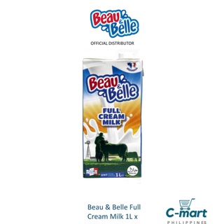Beau & Belle UHT Pure Milk 1L x 1 [Fresh Milk - UHT Milk]