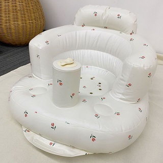 [Fast delivery] Multifunctional Cute Baby Inflatable Seat Inflatable Bathroom Sofa Learning Eating Dinner Chair Bathing Stool Baby Learning Sit Chair (7)