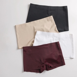 ☊Women's Ice Silk Safety Shorts Invisible Seamless Boxer Briefs