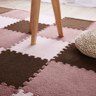 1Pc 30*30cm Child Carpet EVA Plush Play Puzzle Mat/Kids Foam Splicing Rug/Interlock Bedroom Floor Playmat/Baby Crawling Soft Pad