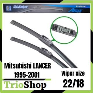 Mitsubishi LANCER 1995-2001 hybrid banana type wiper blade Pair(22 /18 )