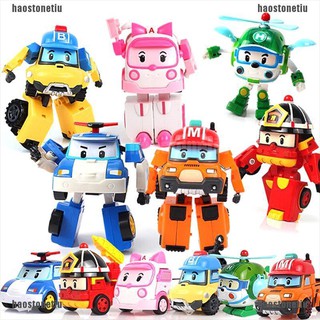【HAO】Robocar Poli Robot Transform Car Baby Kids Car Toys Gift