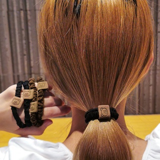 Korean Style New Cute Cartoon Bear Head Rope Tie Ponytail Hair Accessories Ball Hair Ring Fashion Accessories