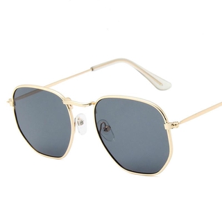 Metal Frame Polygonal Sunglasses European and American Trend Small Frame Colorful Mercury Ocean Sunglasses (3)