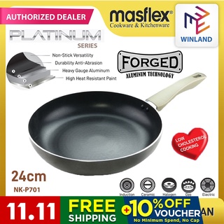 Masflex Platinum Series 24 cm Non-Stick Fry Pan Induction Ready - Suitable for All Stovetops NK-P701