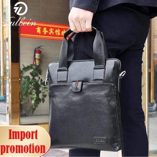 ◄▦Dubin leather men s bag shoulder handbag vertical hand carry casual messenger business briefcase