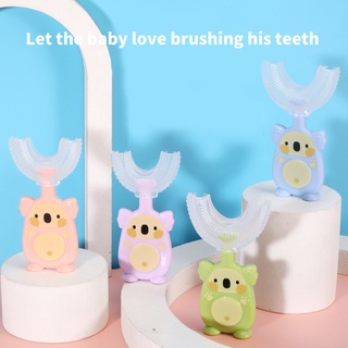 Kid's U-shaped Toothbrush Dental Oral Care For Toddler Kids Sensitive Gums Baby Oral Cleaning