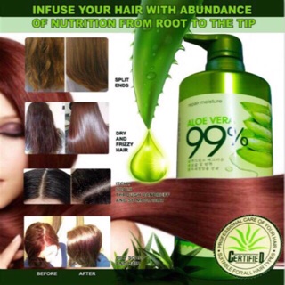 S.P.J NEW 99% Aloe Vera Hair Shampoo 800ml or conditioner 700ml