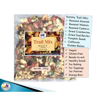 GJR Store Trail Mix Mixed Nuts Roasted Cashews Almonds Walnuts Dried Cranberries Goji Berries 500g