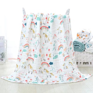 Newborn Baby Cartoon Print Bath Towels 2021 New Fashion Infant Square Shower Towels Toddler Casual S