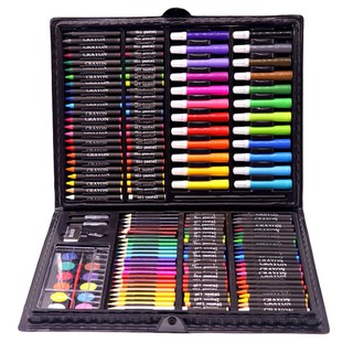 168 PCS Rollerball Pen/ Colorful Pencil/ Wax Crayon and Oil Painting Brush Set (1)