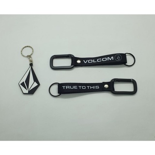 Volcom Stone Key chain key holder key lace with metal carabiner
