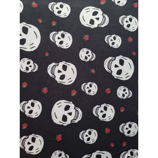 Skull Rose Cotton Stretch - Excess Fabric from Walmart