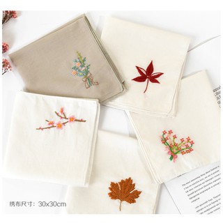DIY Handkerchief Embroidery Beginner Material Package Romantic Gift Embroidery Sewing