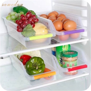Kitchen Fridge Space Saver Organizer Slide Under Shelf organizer refrigerator storage basket