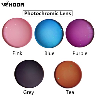 1.56 Index Photochromic Pink, Grey, Tea, Purple, Blue Lens,Change Color Prescription Glasses Lenses