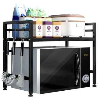 【COD】Kitchen Organizer Microwave Oven Rack Expandable and Height Adjustable Kitchen Storage Shelf