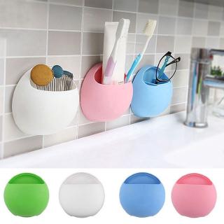 [ ins_House ] New Bathroom Set Home Wall Mounted Storage Rack Toothbrush Holder Suction Cup