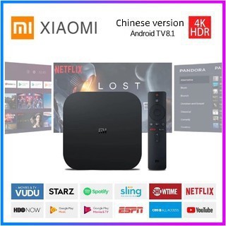 ๑■▨【⚡Ready stock】Original Xiaomi Mi Box S / 4K HDR Smart TV Box Netflix / Media Player MiBox S / Chi