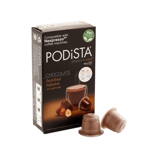 Chocolate Drinks❅△Podista Chocolate Hazelnut Nespresso Compatible Hot Chocolate Capsule