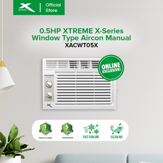 XTREME X-Series 0.5HP Non-inverter Window Type Air Conditioner with Silver Ion Filter [XACWT05X]