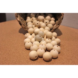 10 pcs Natural Wooden Round Bead Spacer (20mm | 14mm)