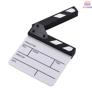 fOZa Compact Size Acrylic Clapboard Dry Erase TV Film Movie Director Cut Action Scene Clapper Board
