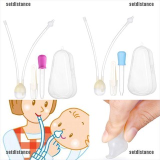 3Pc/Set Newborn Baby Safety Nose Cleaner Kids Vacuum Suction Nasal Aspirator Set