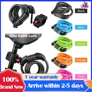 1.2M Bike Lock Anti Theft ​Bicycle Lock Password Bike Cable Coiling Resettable Combination Locks