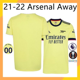 Arsenal Jersey Away 21-22 Grade: AAA Men Football Jersey Arsenal Soccer Jersey
