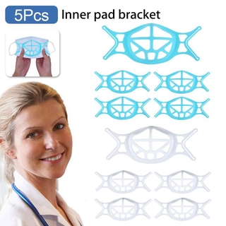 10PCS/5pcs 3d Face Bracket Silicone Support Frame For Face Protection Reusable And Washable Internal Support Frame