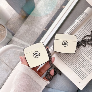New Air Cushion Shape AirPods Case Silicone AirPods 1/2 Case Anti-drop Apple Wireless Bluetooth Protective Case For AirPods Gen 2 AirPods Pro With Chain
