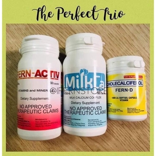Authentic 100% Fern D, Fern Activ & Milkca Power Trio Miracle Pill 100% Original COD (2)