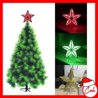 【15cm】LED Christmas Tree Top Star Green+Red Color with Controller