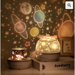 【bryce】 Rechargeable 360 Projector Night Light Lamp (7)