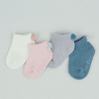 Newborn Kid Boys Girl Warm Non-slip coral fleece Socks