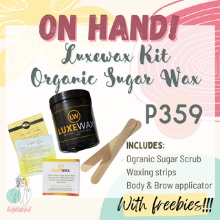 LUXEWAX - Organic Sugar Wax Kit (Complete set)