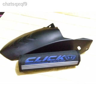 ❤hello❤﹍✈☽New honda click v2 gc Tire hugger+shock cover 2 in1 (black)with coolant window
