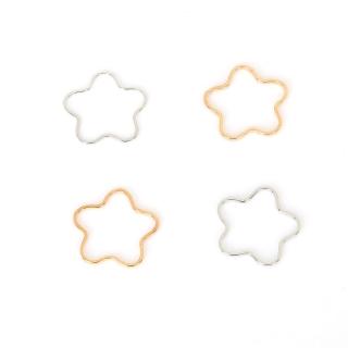 20PCS Vintage KC-Gold Flower Charms Pendants DIY Handmade Jewelry Findings Earring Accessories (9)