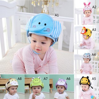 Baby Cartoon Animal Head Protection Hat Toddler Drop Crash Cap Shatter-resistant Safety Soft Helmets
