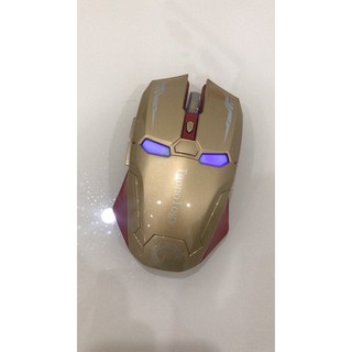 [Ready stock] Wireless Mouse bluetooth 2.4GHz Iron Man Wireless Game Mouse (7)