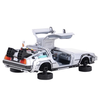 Welly 1:24 DMC-12 DeLorean Time Machine Back to the Future Car Static Die Cast Vehicles Collectible (2)